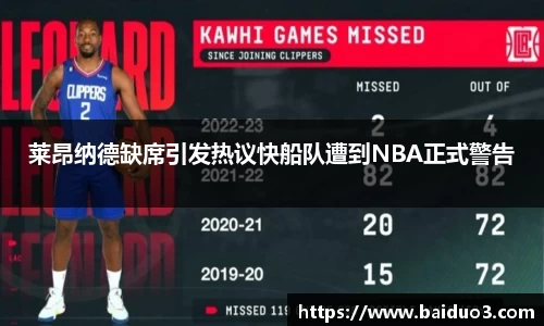 莱昂纳德缺席引发热议快船队遭到NBA正式警告